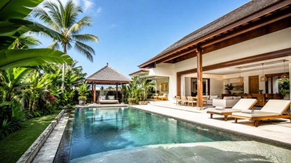 Villa avec piscine illustrant pourquoi investir à Bali en 2026