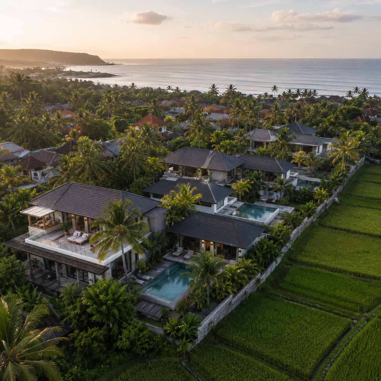 piscine villa à Bali, gestion locative et rendement investissement immobilier