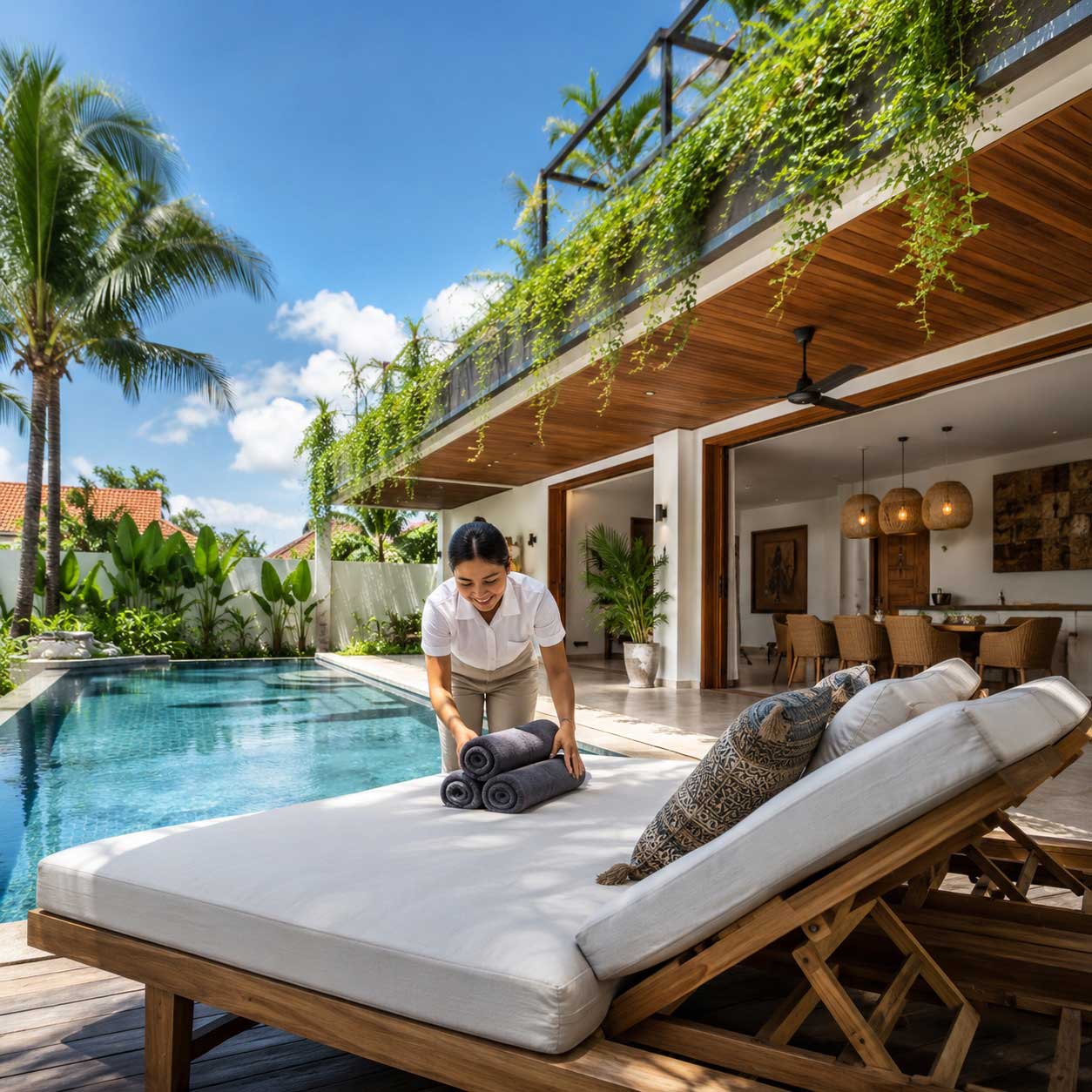 gestion locative villa Bali location courte durée clé en main