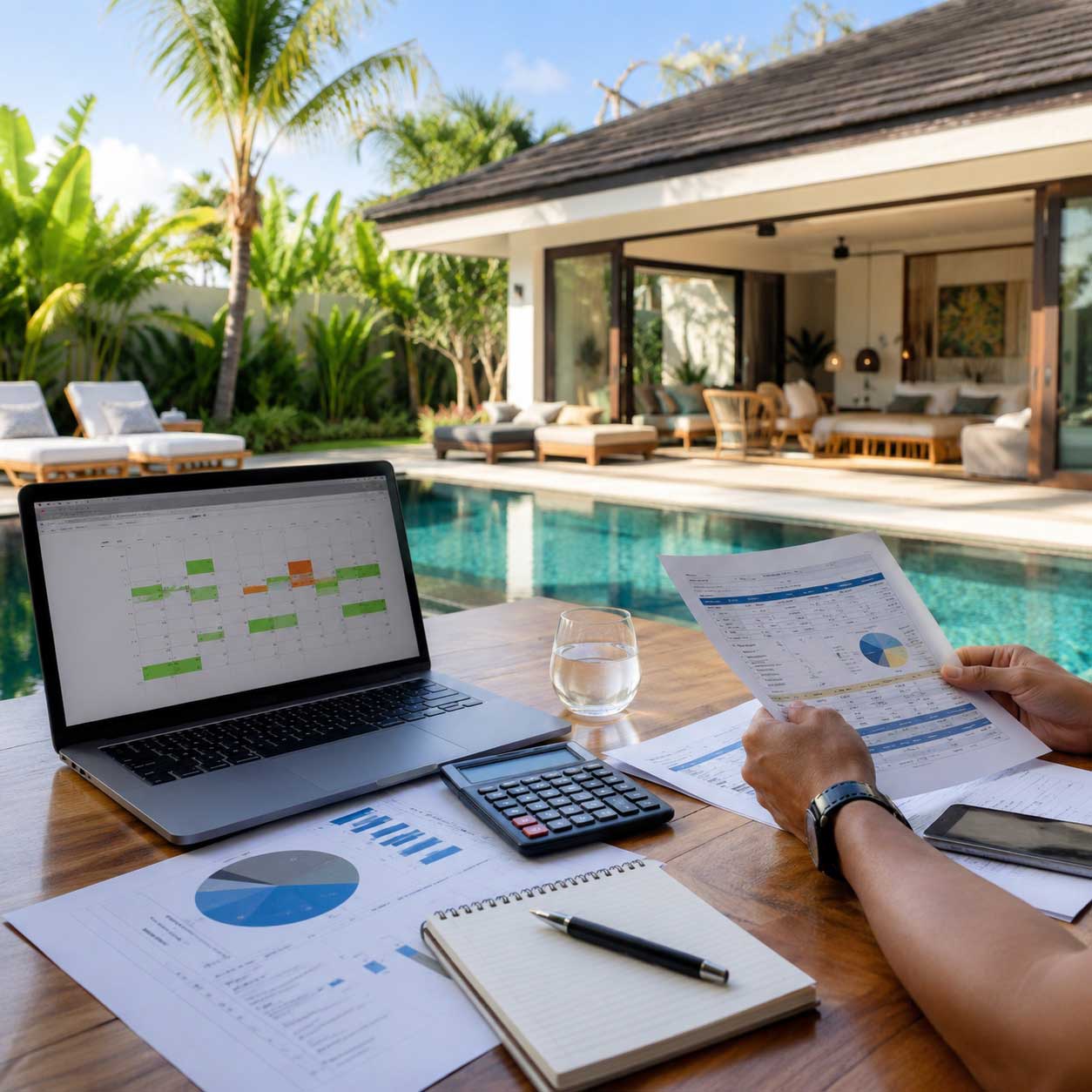 rendement investissement villa Bali location courte durée projection prudente